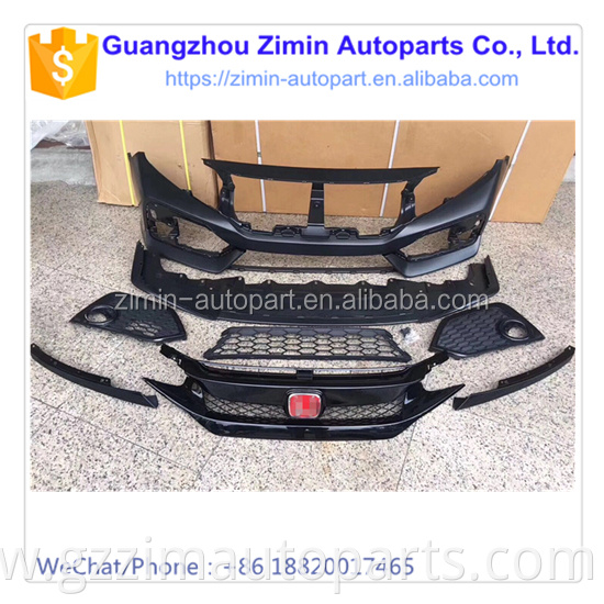 Factory Price Black ABS Plastic Front And Rear Body Kit For CIVIC 2016